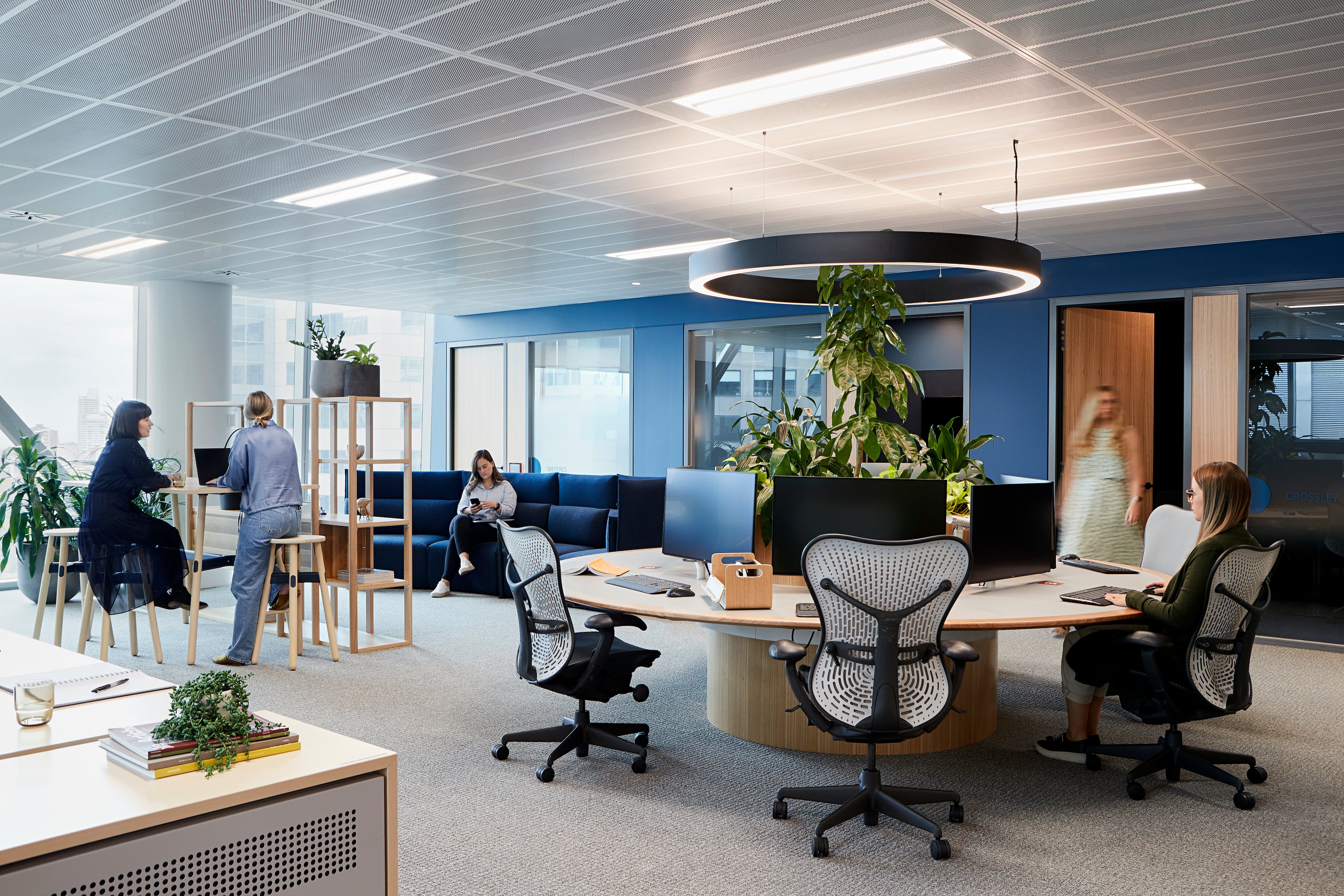 Sleek and modern tech office interior